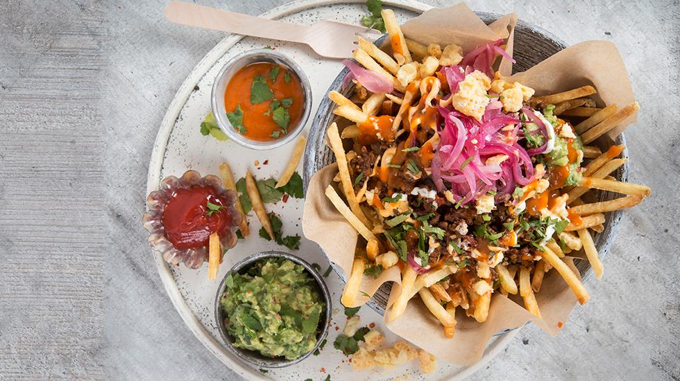 Dirty fries - Pommes frites med topping
