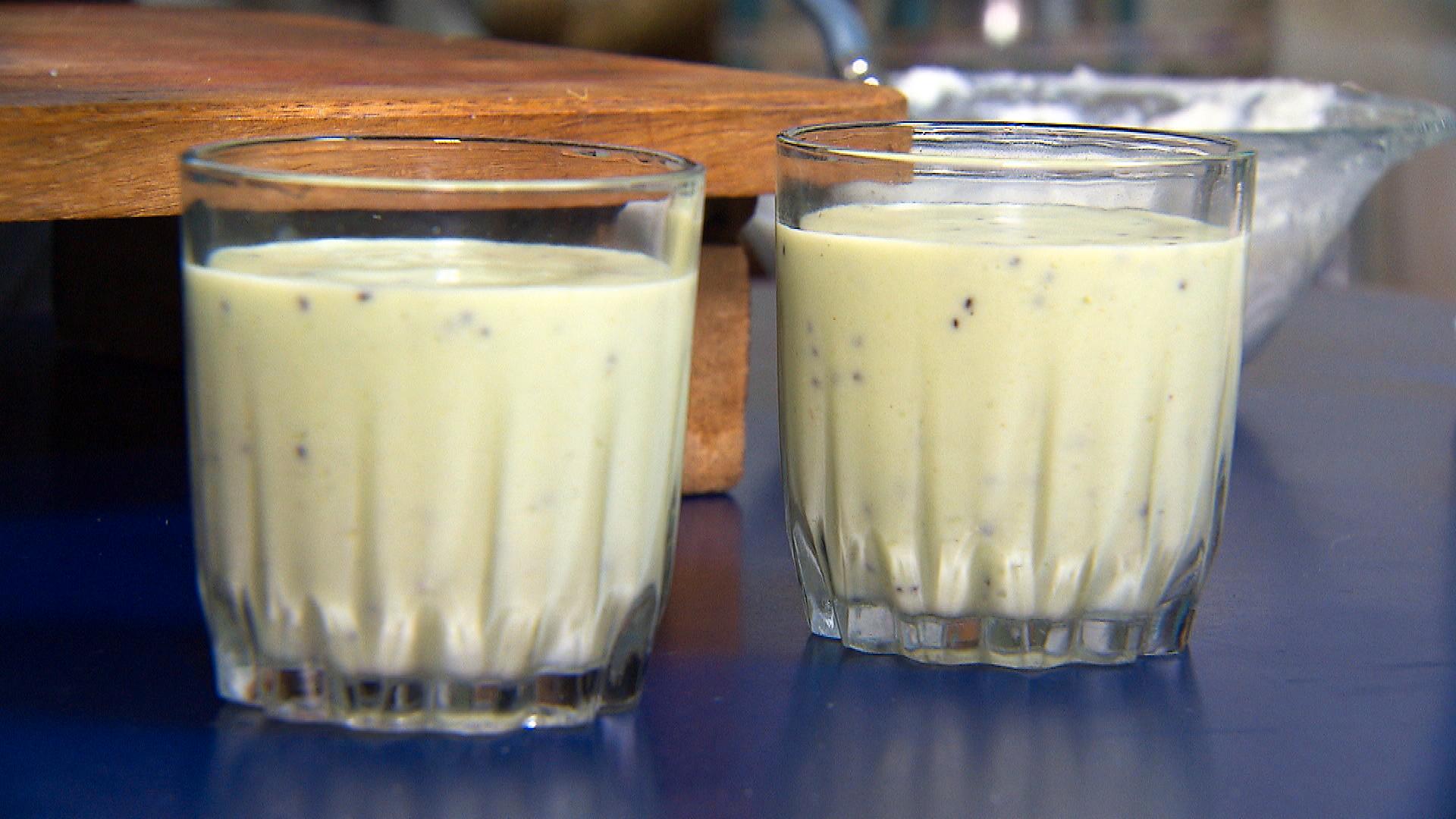 Kiwi lassi - indisk yoghurtdrikk