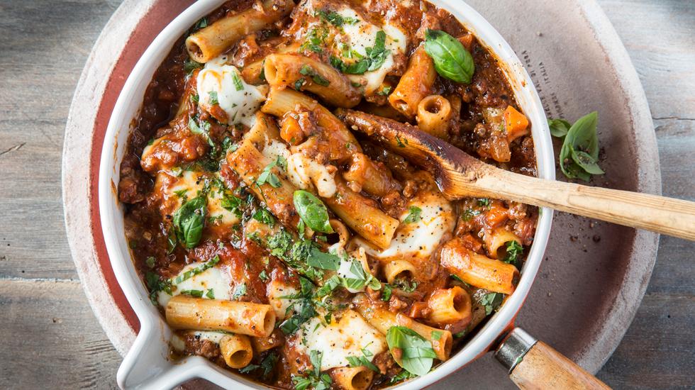 One pot pasta med kjøttsaus