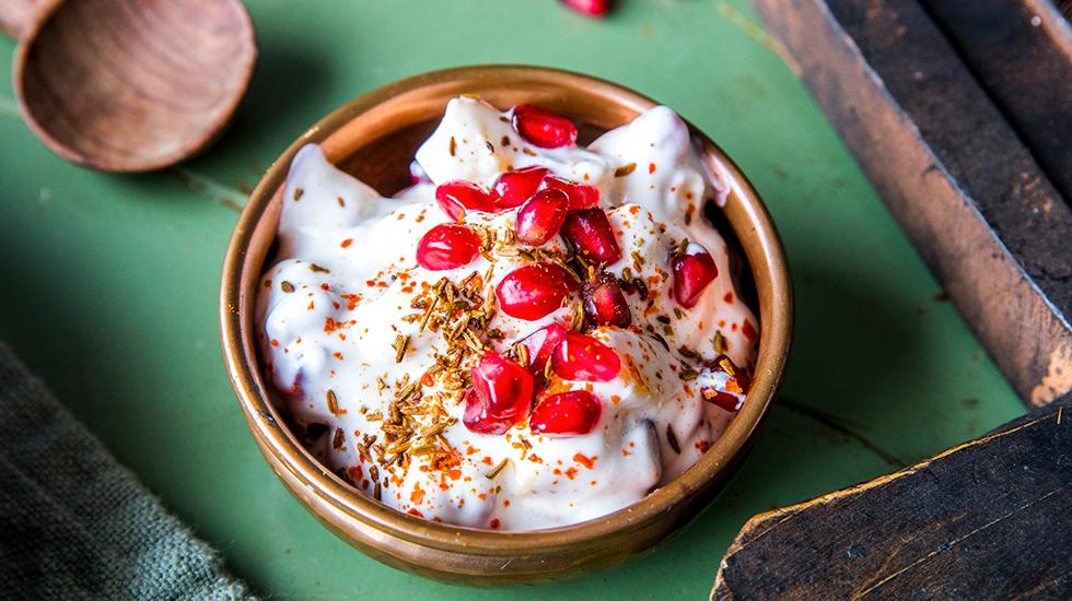 Raita: Indisk dip med yoghurt og mynte