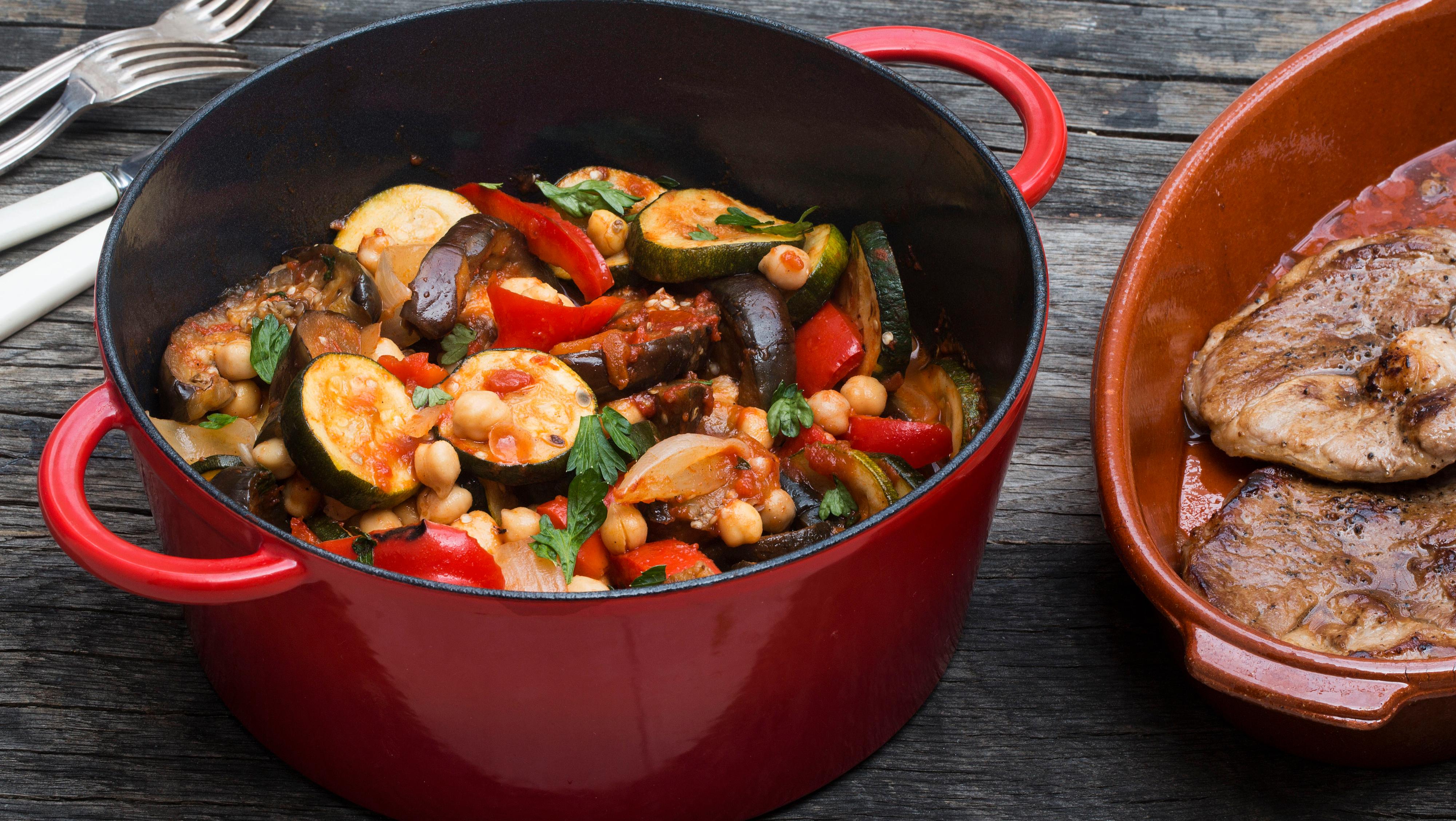 Marokkansk ratatouille med kikerter