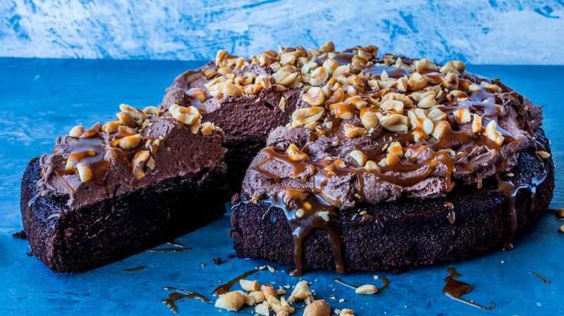 Saftig Sjokoladekake Med Romme Rund Form