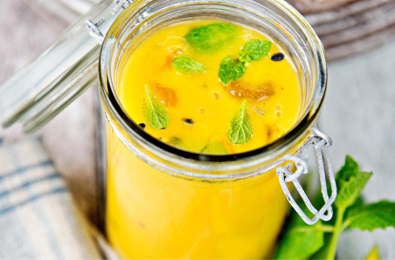 Smoothie med mango og pasjon | Oppskrift