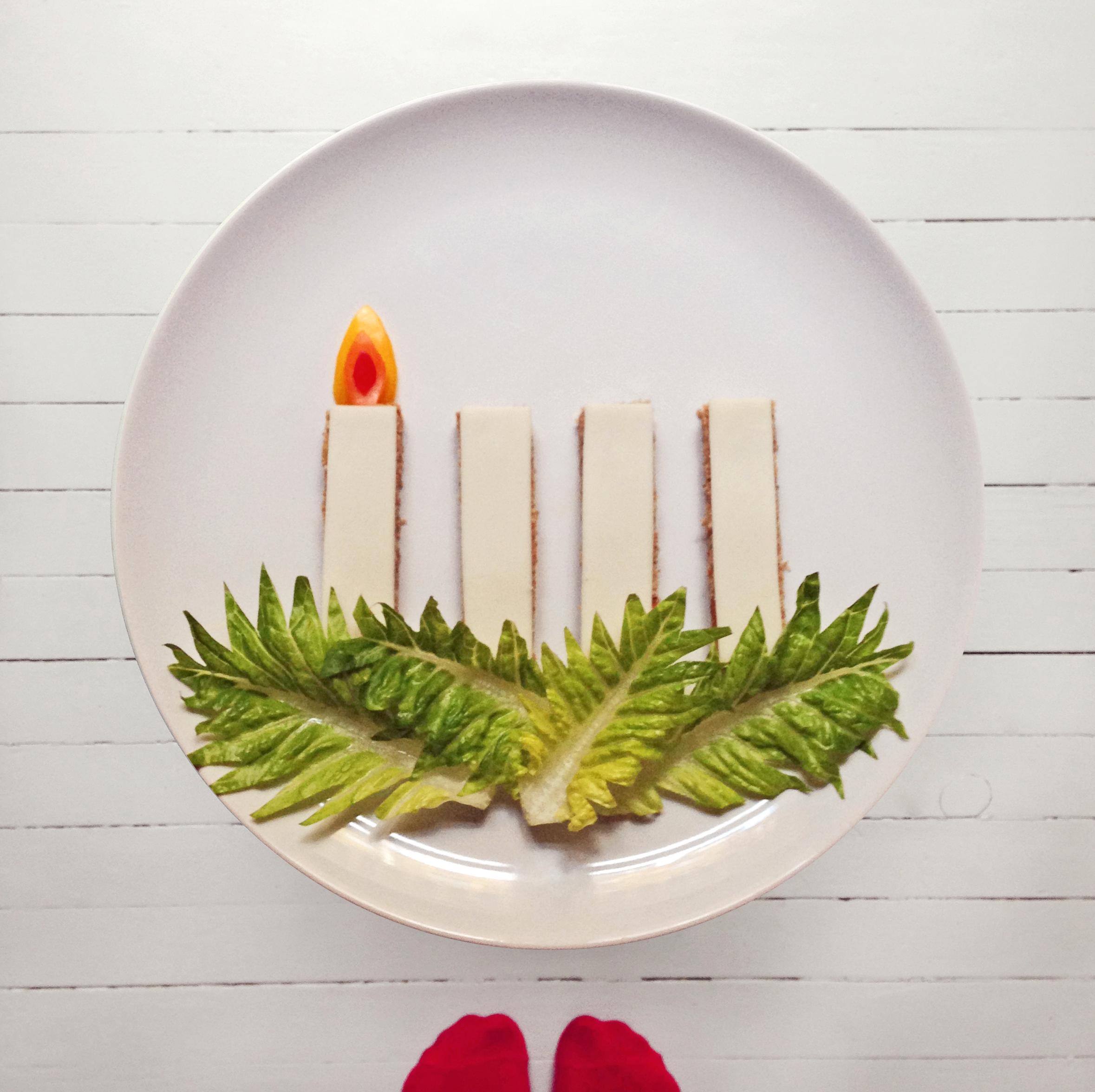Steg 5: Legg alt sammen på en tallerken og feir første søndag i advent!