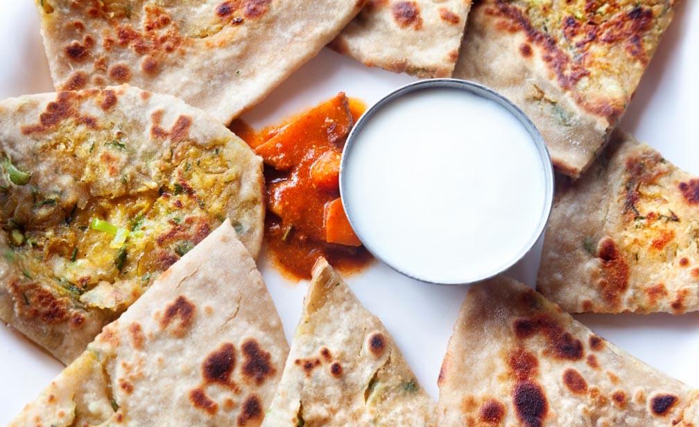 aloo paratha oppskrift