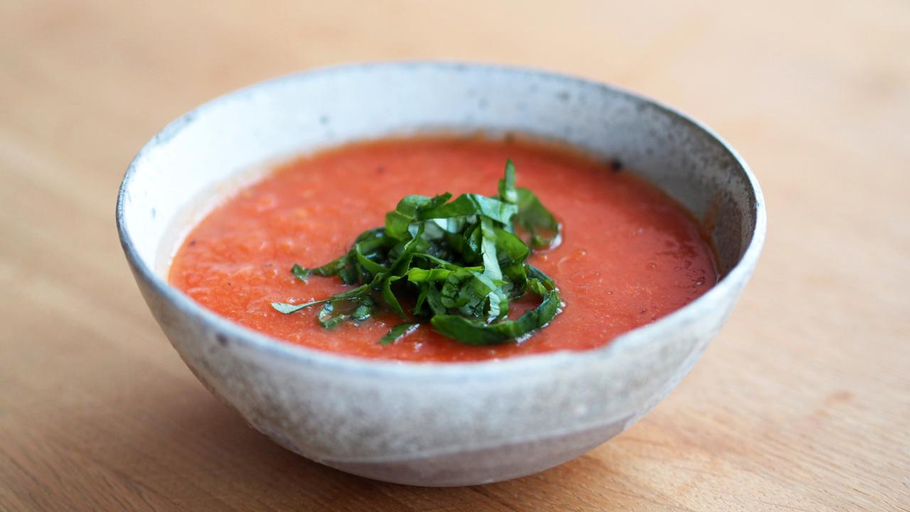 Bakt tomat- og fennikelsuppe