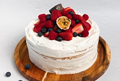 Bløtkake med vaniljekrem