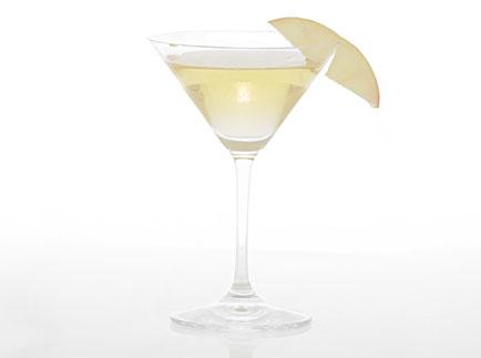 Apple martini i cocktailglass