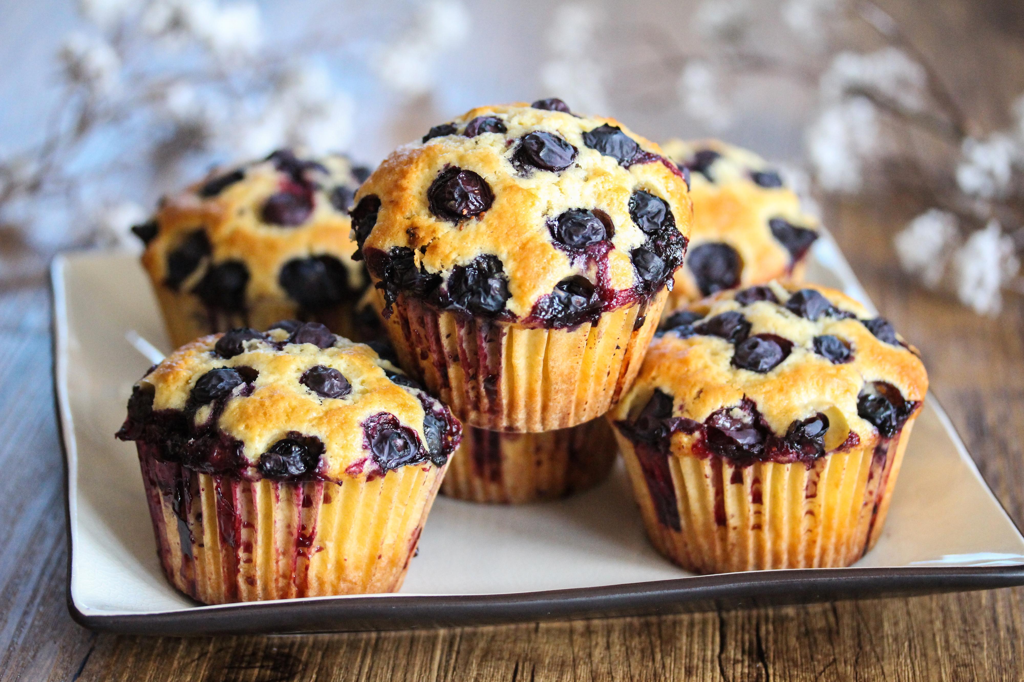 Blåbærmuffins - Ekstra saftige | Oppskrift