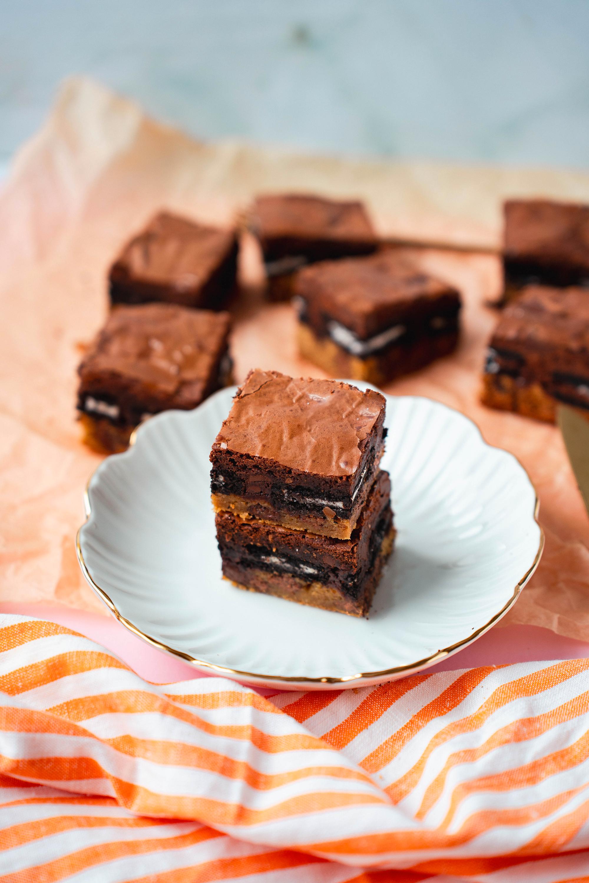 Brookies – Brownie og cookie i en og samme kake-image