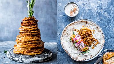 Selleri «shawarma» med tahinidressing