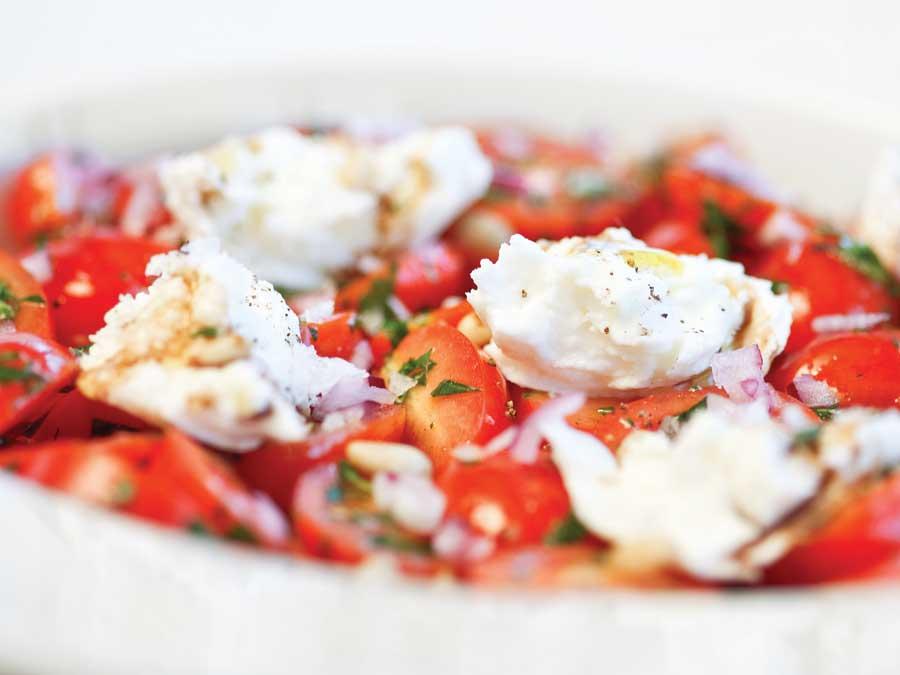 Tomatsalat med mozzarella og balsamico