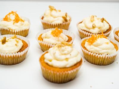 Gulrotcupcakes
