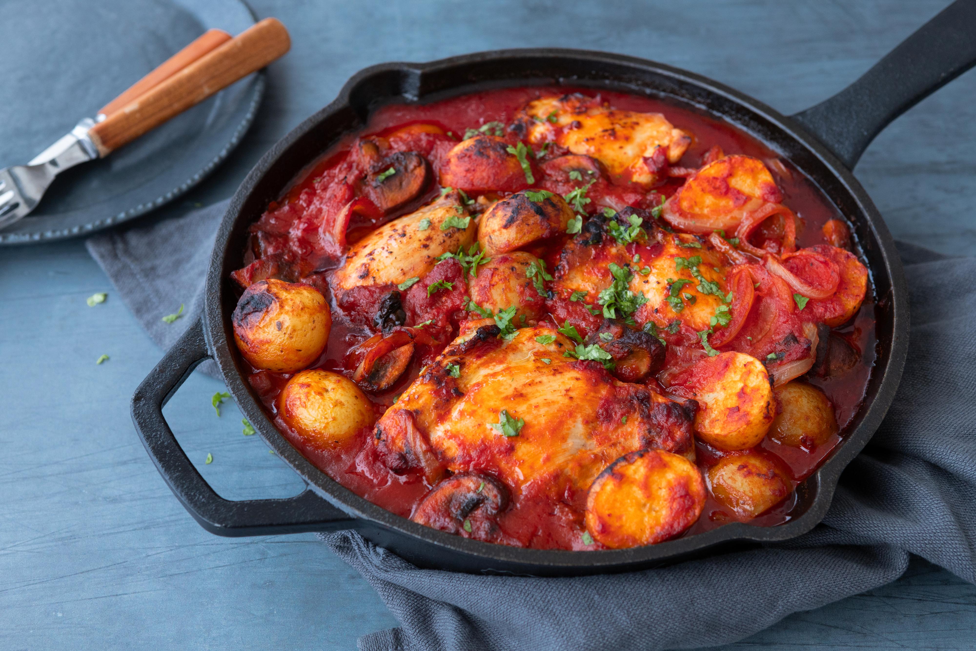 deilig-one-pot-med-kylling-og-nduja-oppskrift