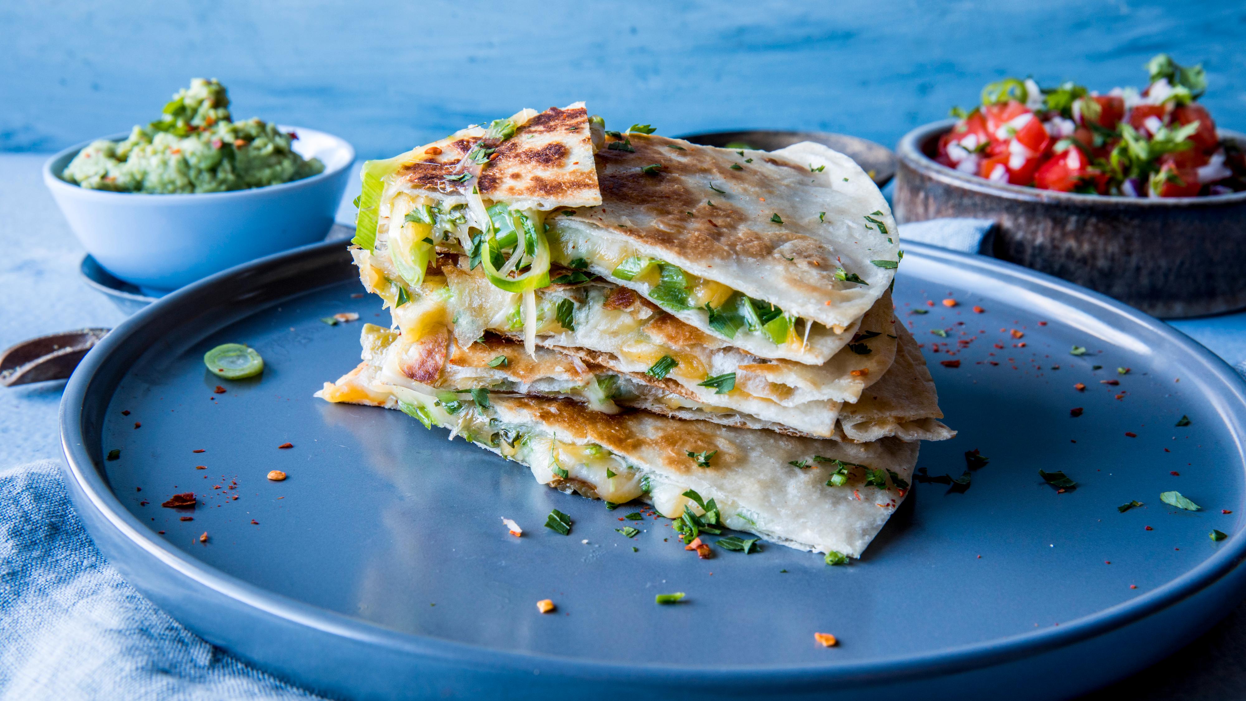 Quesadilla med guacamole