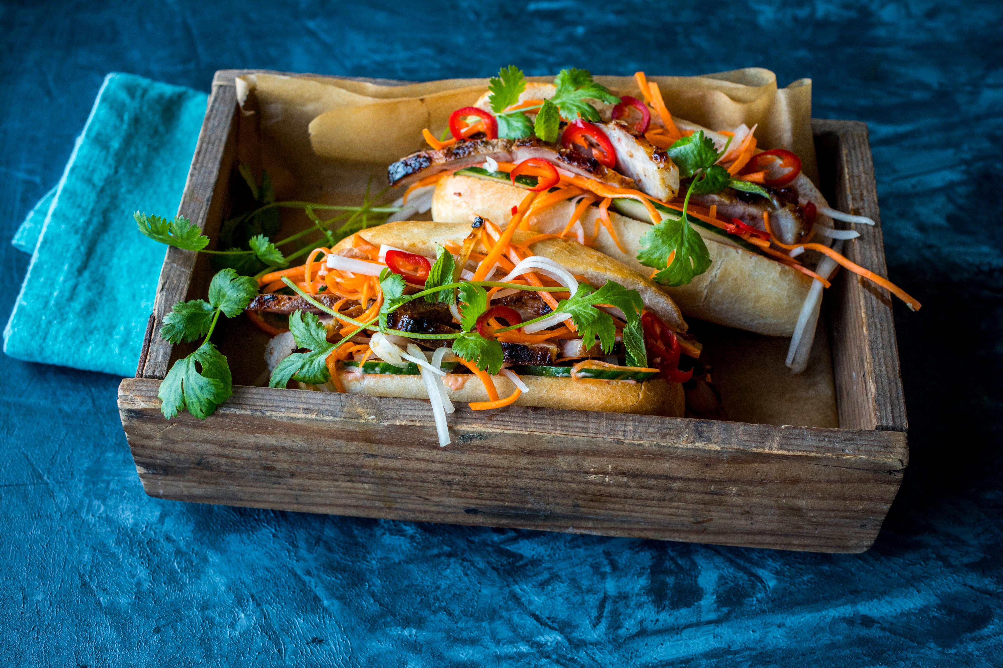 Banh mi (pain baguette vietnamien) - Hop dans le Wok