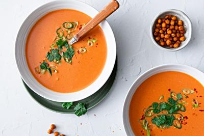 Kyllingsuppe med kokosmelk