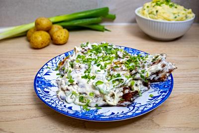 Smashed potato salad