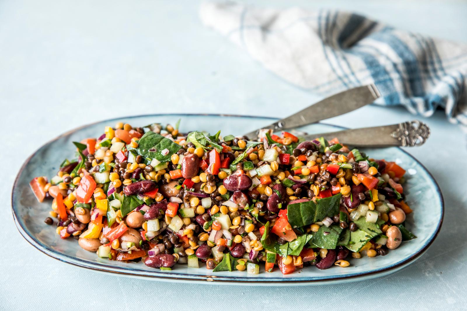 Svarte Linser Salat